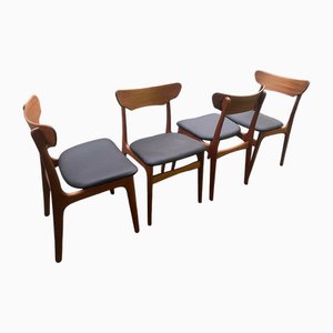 Mid-Century Dining Chairs by Schienning & Elgaard for Randers Mobelfabrik, 1960s, Set of 4-PYR-2032474