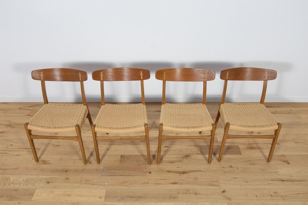 Mid-Century Dining Chairs Ch23 by Hans J. Wegner for Carl Hansen & Son, 1960s, Set of 4-NIT-1772410