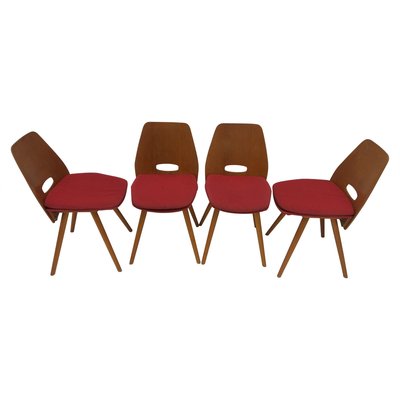 Mid-Century Dining Chairs from Tatra Pravenec, 1960s, Set of 4-TZ-920248