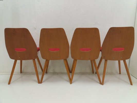 Mid-Century Dining Chairs from Tatra Pravenec, 1960s, Set of 4-TZ-920248