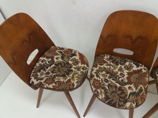 Mid-Century Dining Chairs from Tatra Pravenec, 1960s, Set of 4-TZ-920253