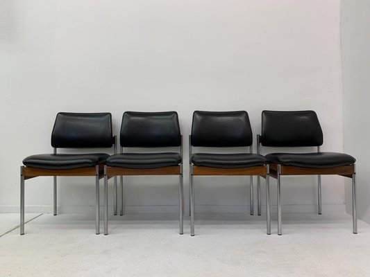 Mid-Century Dining Chairs from Thereca, 1960s, Set of 4-BGP-1082047