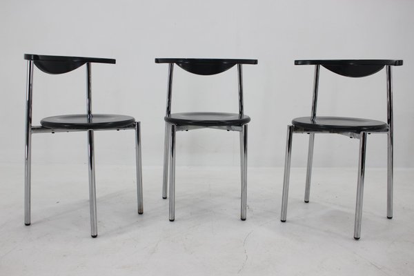 Mid-Century Dining Chairs, Germany, 1980s, Set of 3-TZ-1292270