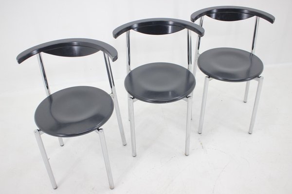 Mid-Century Dining Chairs, Germany, 1980s, Set of 3-TZ-1292270