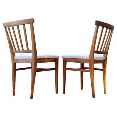 Mid-Century Dining Chairs in Pine by Carl Malmsten, Sweden, 1940s, Set of 4-UYK-1016968