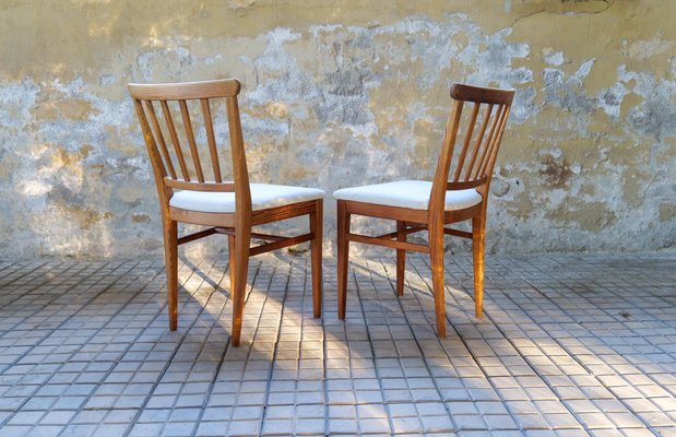 Mid-Century Dining Chairs in Pine by Carl Malmsten, Sweden, 1940s, Set of 4-UYK-1016968