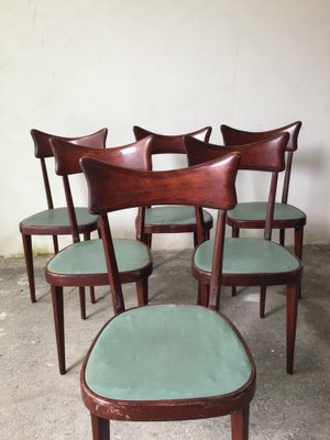 Mid-Century Dining Chairs in the Style of Ico Parisi, Set of 6-GGK-654086