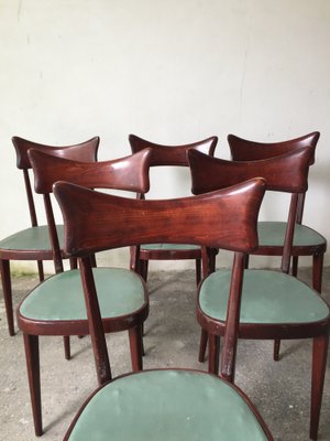 Mid-Century Dining Chairs in the Style of Ico Parisi, Set of 6-GGK-654086