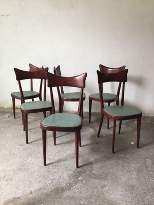 Mid-Century Dining Chairs in the Style of Ico Parisi, Set of 6-GGK-654086