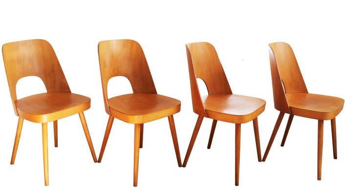 Mid-Century Dining Chairs No.515 by Oswald Haerdtl for Ton Company, 1955, Set of 4-BAR-2040195