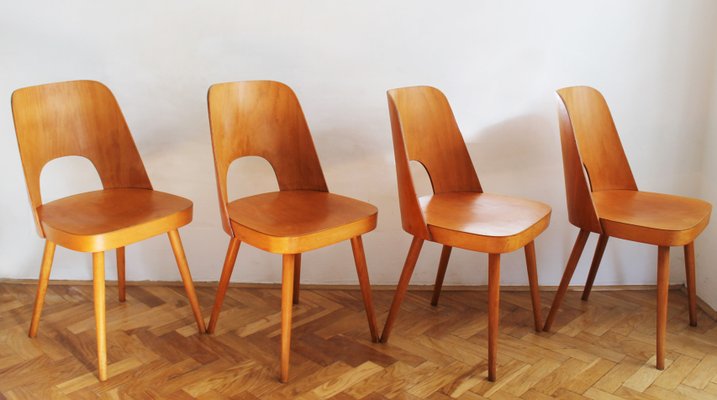 Mid-Century Dining Chairs No.515 by Oswald Haerdtl for Ton Company, 1955, Set of 4-BAR-2040195