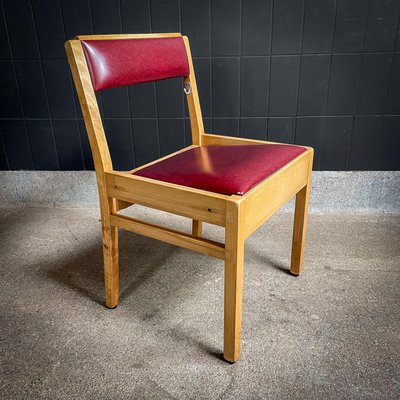 Mid-Century Dining Room Chair in Skai Leather, 1950s-IA-1741928