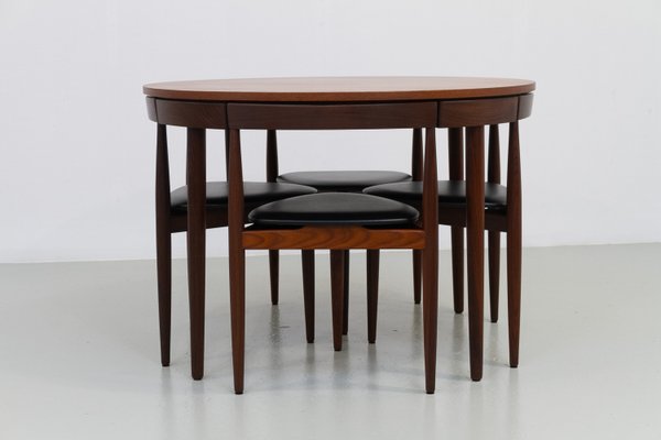 Mid-Century Dining Set by Hans Olsen for Frem Røjle, 1960s, Set of 5-WIX-2018165