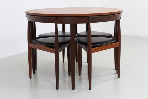 Mid-Century Dining Set by Hans Olsen for Frem Røjle, 1960s, Set of 5-WIX-2018165