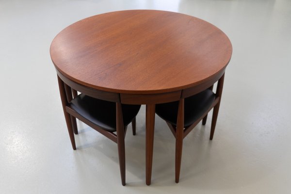 Mid-Century Dining Set by Hans Olsen for Frem Røjle, 1960s, Set of 5-WIX-2018165