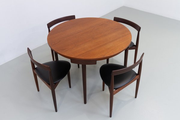 Mid-Century Dining Set by Hans Olsen for Frem Røjle, 1960s, Set of 5-WIX-2018165