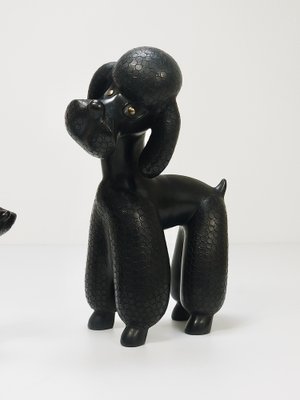 Mid-Century Dog Poodle Sculptures by Leopold Anzengruber, 1950s, Set of 2-MWV-1743504