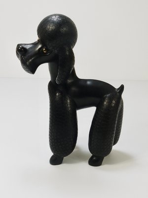 Mid-Century Dog Poodle Sculptures by Leopold Anzengruber, 1950s, Set of 2-MWV-1743504