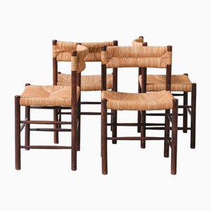 Mid-Century Dordogne Dining Chairs attributed to Charlotte Perriand, Set of 4-JRP-1755104