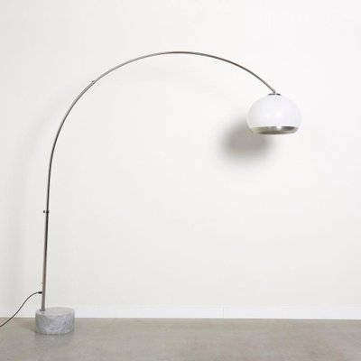 Mid-Century Dorée Arc Floor Lamp from Guzzini, Italy, 1960s-TWF-1813337