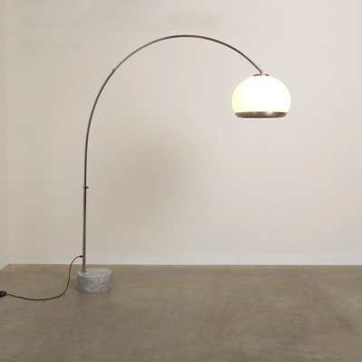 Mid-Century Dorée Arc Floor Lamp from Guzzini, Italy, 1960s-TWF-1813337