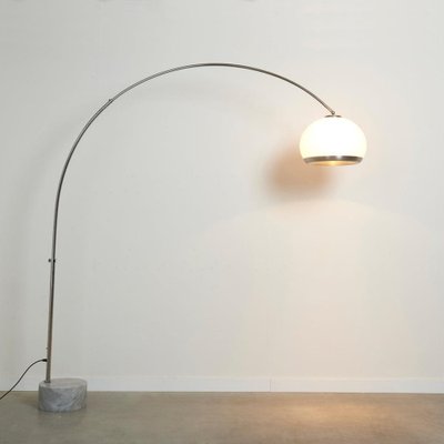 Mid-Century Dorée Arc Floor Lamp from Guzzini, Italy, 1960s-TWF-1813337