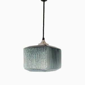 Mid-Century Double Glass Pendant Lamp in the Style of Carl Fagerlund for Orrefors, 1960s-NV-618670