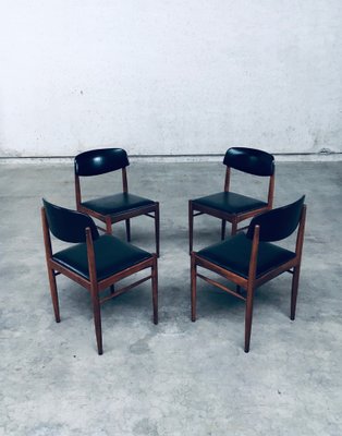 Mid-Century Dutch Design Dining Chairs, 1960s, Set of 4-RQV-1823479