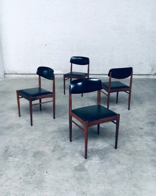 Mid-Century Dutch Design Dining Chairs, 1960s, Set of 4-RQV-1823479