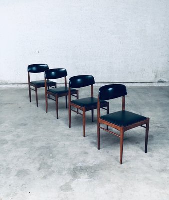 Mid-Century Dutch Design Dining Chairs, 1960s, Set of 4-RQV-1823479