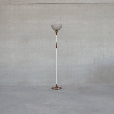 Mid-Century Dutch Floor Lamp with Glass Shade-JRP-1078232