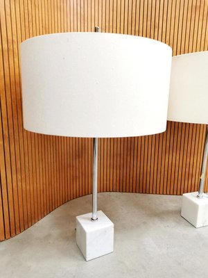 Mid-Century Dutch Marble Table Lamps from Raak Amsterdam, Set of 2-BW-809399