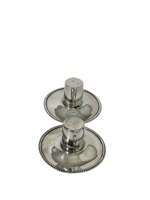 Mid-Century Dutch Silver Candleholders, Set of 2-UCH-1224428