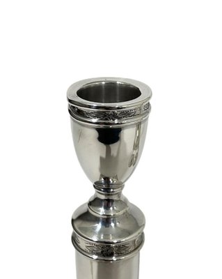 Mid-Century Dutch Silver Candleholders, Set of 2-UCH-1224428