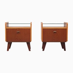 Mid-Century Dutch Teak Nightstands, 1960s, Set of 2-GCG-1240759