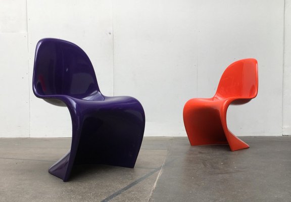 Mid-Century Early Panton Side Chairs by Verner Panton for Herman Miller, 1960s, Set of 2-UAH-857495