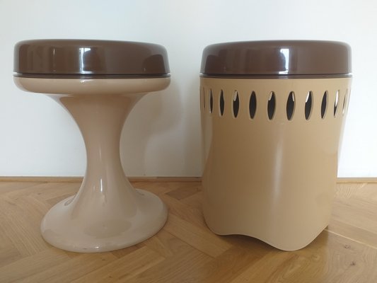 Mid-Century Emsa Stools, West Germany, 1970s, Set of 2-TZ-1073273