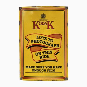 Mid-Century English Kodak Advertising Enamel Sign, 1950s-OL-1771741