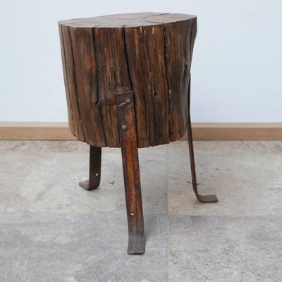 Mid-Century English Stump Side Table-JRP-1081741