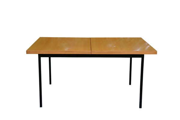 Mid-Century Extendable Birch Veneer No. 413 Dining Table by Fred Ruf for Knoll Inc. / Knoll International-LXP-774359