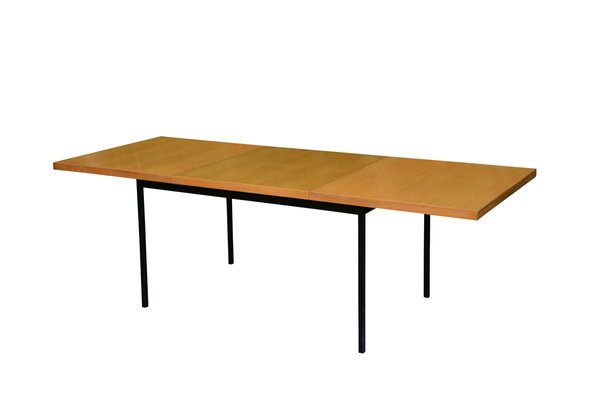 Mid-Century Extendable Birch Veneer No. 413 Dining Table by Fred Ruf for Knoll Inc. / Knoll International-LXP-774359