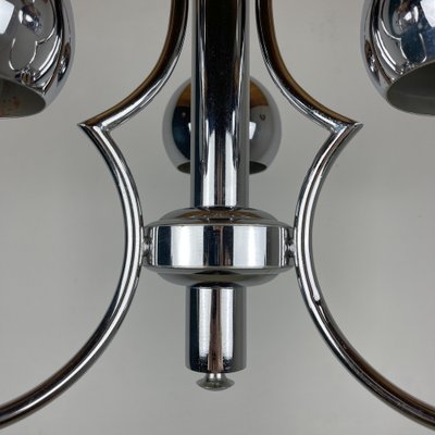 Mid-Century Eyeball Silver Pendant Lamp, Italy, 1970s-WQC-1189010