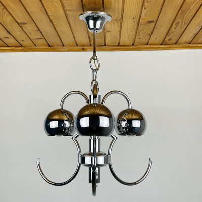 Mid-Century Eyeball Silver Pendant Lamp, Italy, 1970s-WQC-1189010