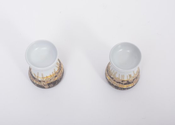 Mid-Century Faience Candleholders by Ivan Weiss for Royal Copenhagen, Set of 2-FN-1193095