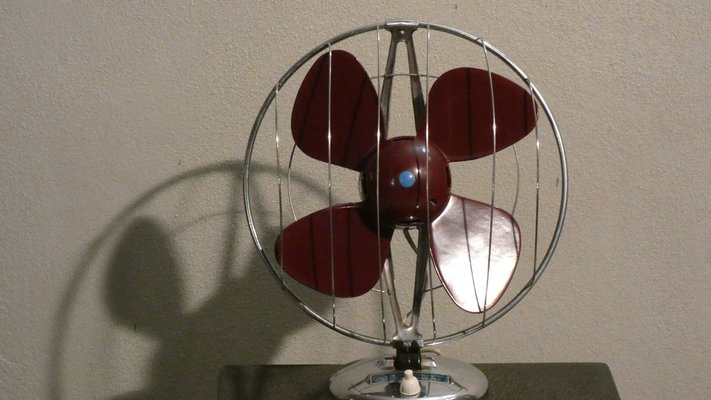 Mid-Century Fan in Steel and Bakelite from Elettrodomestici San Giorgio, 1960s-ERB-696237