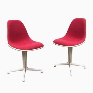 Mid-Century Fiberglass Side Chairs with La Fonda Base by Charles & Ray Eames for Herman Miller, Set of 2-UAH-809494