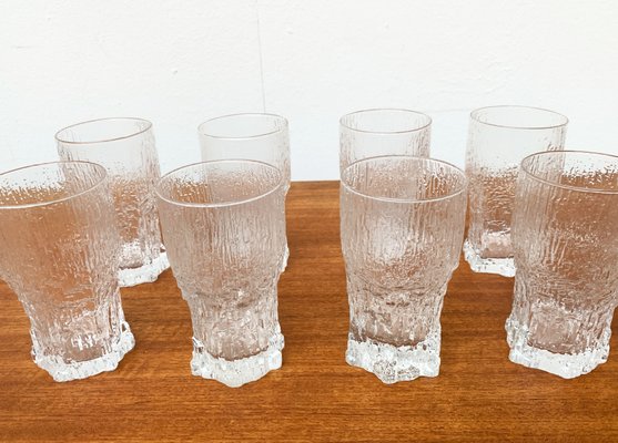 Mid-Century Finnish Aslak Glasses by Tapio Wirkkala for Iittala, Set of 8-UAH-1229138