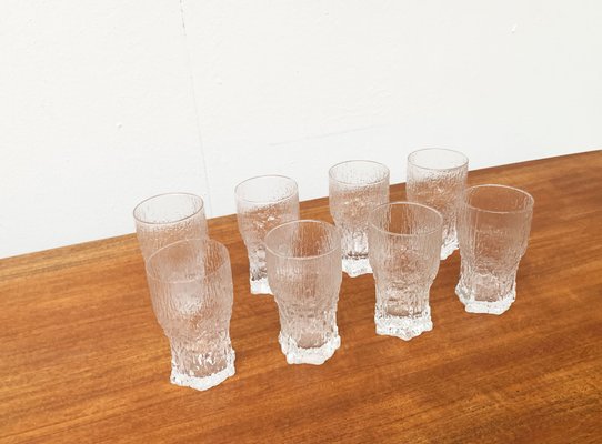 Mid-Century Finnish Aslak Glasses by Tapio Wirkkala for Iittala, Set of 8-UAH-1229138