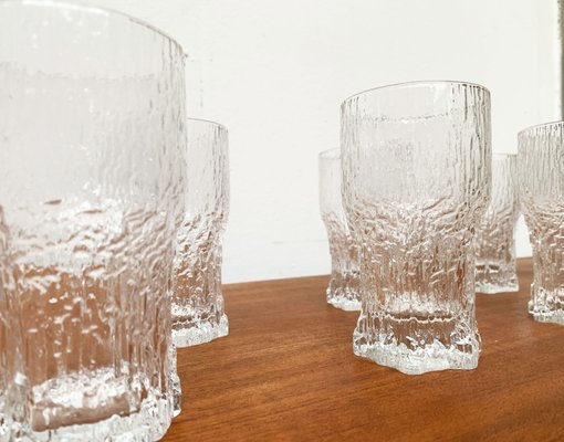 Mid-Century Finnish Aslak Glasses by Tapio Wirkkala for Iittala, Set of 8-UAH-1229138