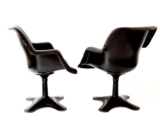 Mid-Century Finnish Model Junior Swivel Chairs by Yrjo Kukkapuro for Haimi, 1960s, Set of 2-APD-587361